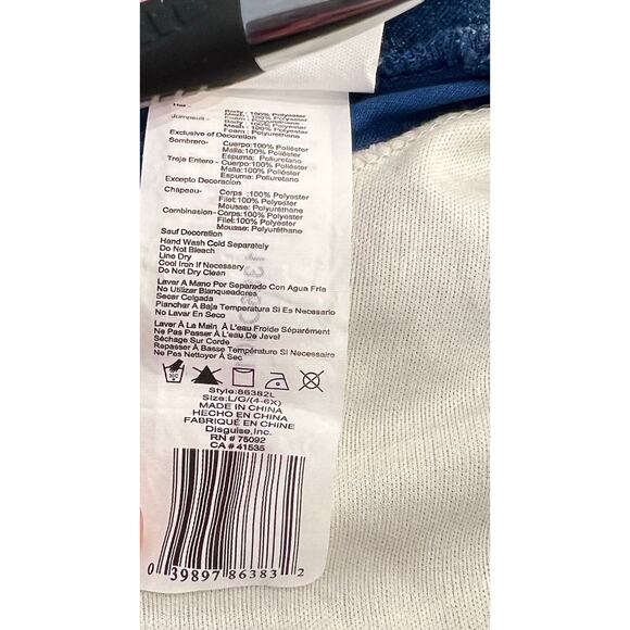 Disney CAPTAIN JAKE and THE NEVERLAND Costume Boys Sz 4-6X L Halloween Jumpsuit - Picture 8 of 11